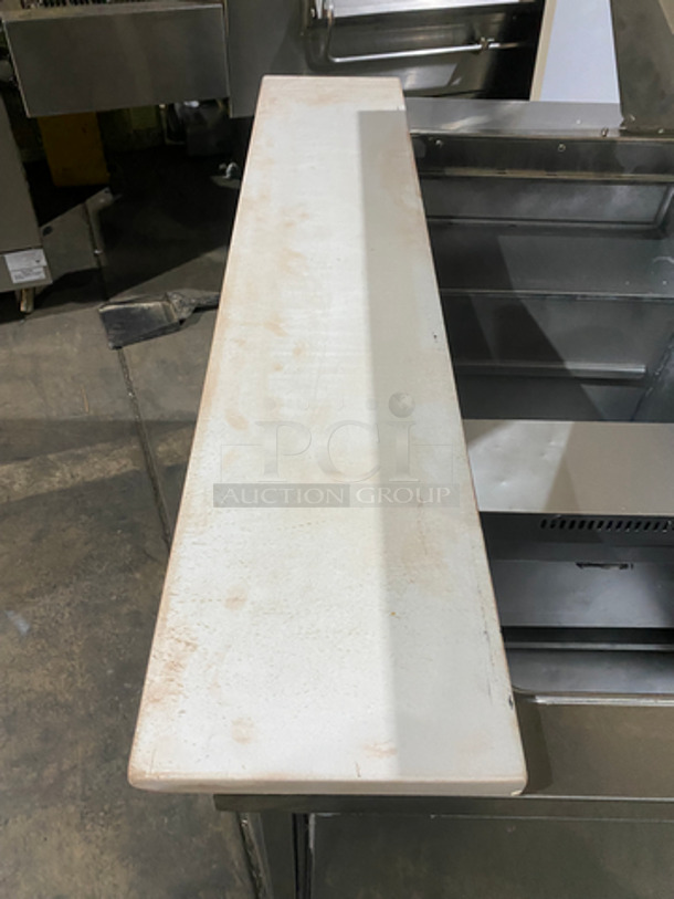 Randell Commercial Refrigerated Sandwich Prep Table! With Commercial Cutting Board! With 2 Door Underneath Storage! All Stainless Steel! On Casters! Model: 9030K7 115V 60HZ 1 Phase - Image 9 of 10