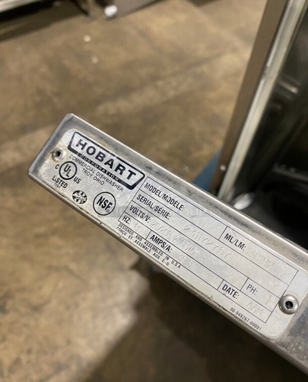 Hobart Commercial Undercounter Heavy Duty Dishwasher! All Stainless Steel! Model: LXEH SN: 231172757 120/208/240V 60HZ 1 Phase - Image 7 of 8