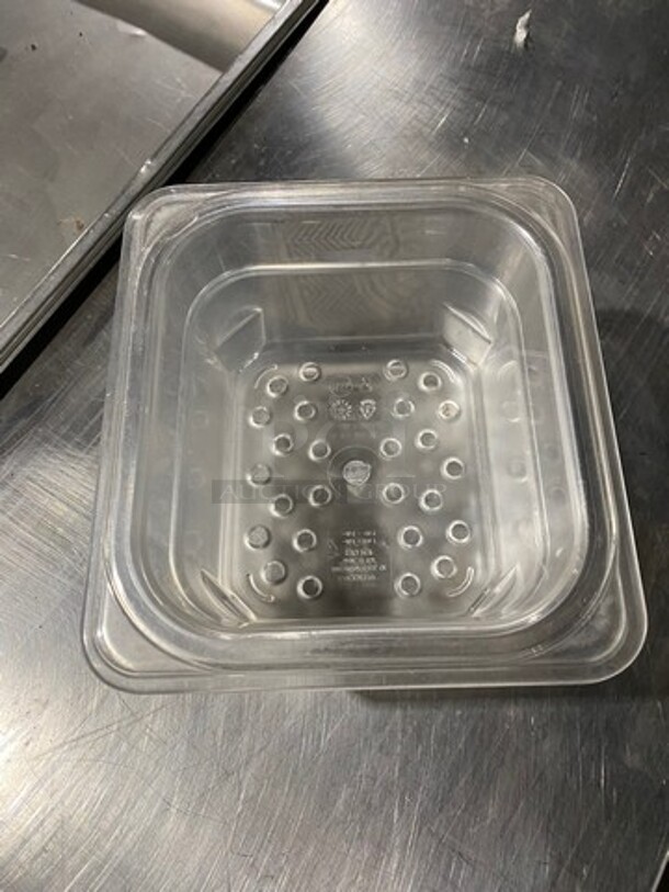 ALL ONE MONEY! Cambro Clear Poly 1/6x4" Food Containers! - Image 3 of 4