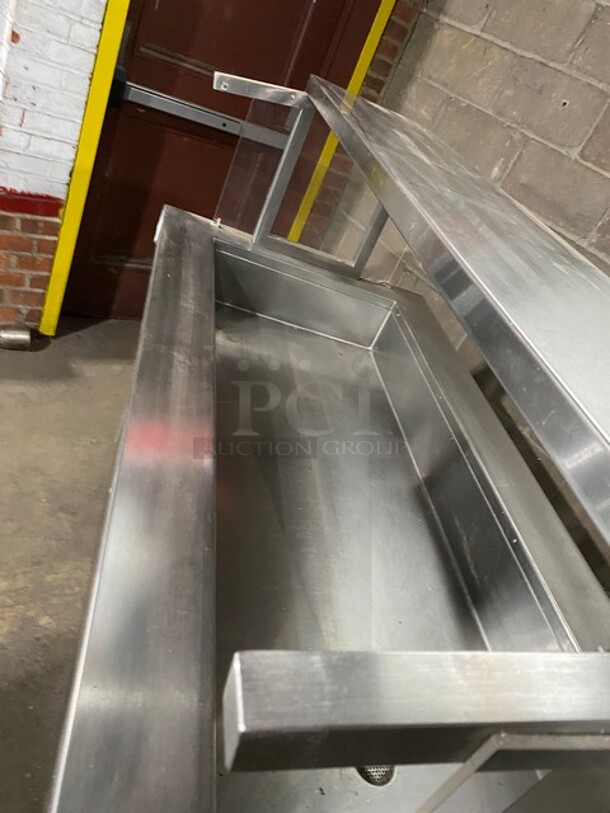 Delfield Stainless Steel Refrigerated Cold Pan Serving Counter! With Sneeze Guard! With 2 Shelves Underneath Storage! MODEL KCSC60NU SN:59213205M 115V 1PH - Image 7 of 10