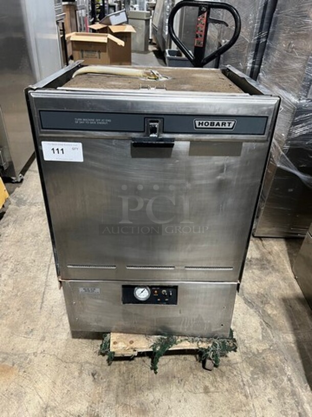 Hobart Commercial Undercounter Dishwasher! All Stainless Steel! - Image 2 of 10