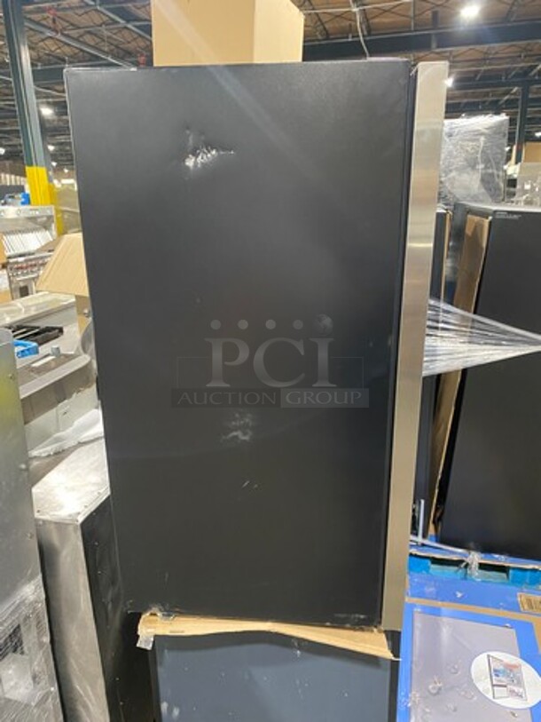 NEW! OUT OF THE BOX! SCRATCH-N-DENT! Whynter Commercial Single Door Reach In Cooler Merchandiser! With View Through Door! With Poly Coated Racks! Model: BR1211DS - Image 2 of 7