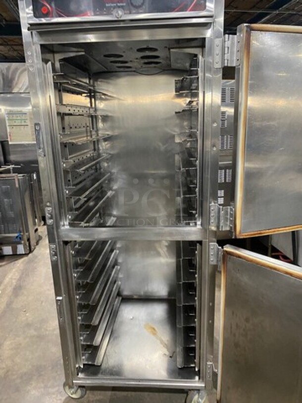 Cres Cor Commercial Electric Powered Split Door Roast-N-Hold Oven! All Stainless Steel! On Casters! Model: RO151FUA12DE4803Z SN: JBIJ0005151623 480V 60HZ 3 Phase - Image 4 of 9