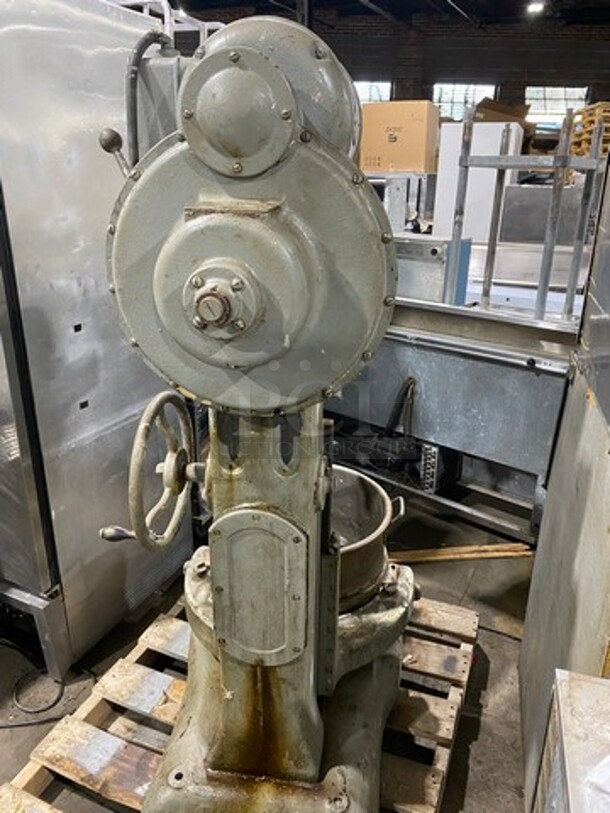 Hobart Commercial Floor Style Heavy Duty Mixer! With Mixing Bowl! With Hook Attachment! - Image 3 of 11