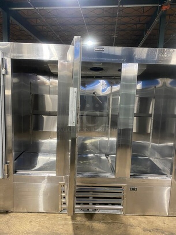 2015 Cool Tech Commercial 3 Door Reach In Cooler! All Stainless Steel! On Casters! MISSING INTERIOR FAN! Model: CMPH84RIF SN: W50415 120V 60HZ 1 Phase - Image 5 of 7