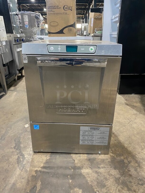 Sweet! LATE MODEL Hobart Commercial Under The Counter Dishwasher! With Dish Rack! All Stainless Steel! Model LXER Serial 231186908! 120/208-240V 1Phase! - Image 1 of 11