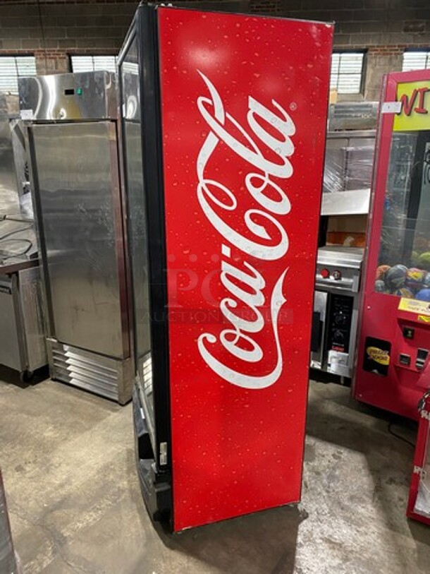 2012 Imbera Commercial Single Door Reach In Cooler Merchandiser! With View Through Door! Poly Drink Racks! Model: G319 SN: 534121112788 115V 60HZ 1 Phase! Working When Removed! - Image 2 of 9