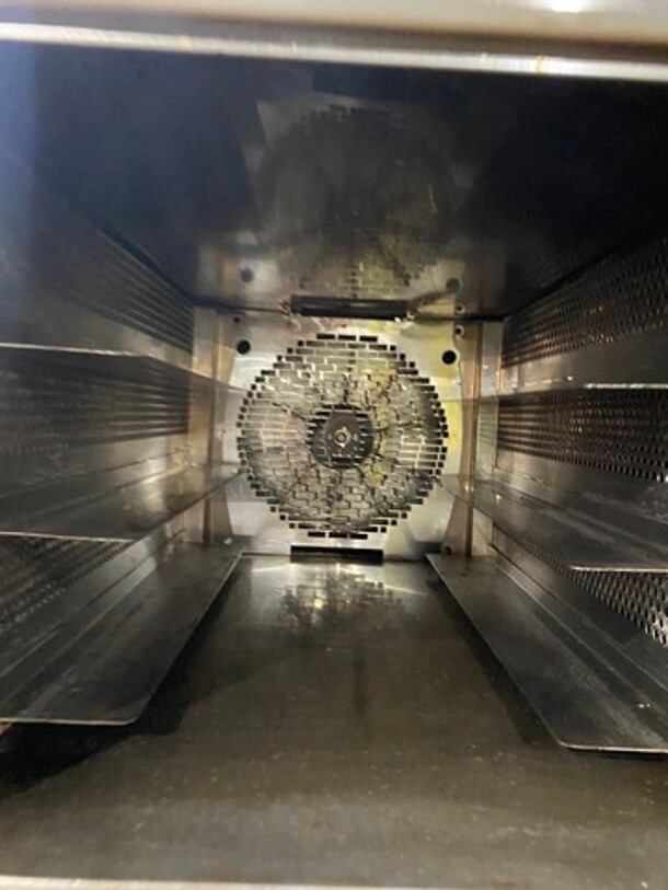 SUPER! Belshaw Adamatic Commercial Electric Powered Double Deck Combi Oven! With View Through Doors! With Pan Racks Underneath! All Stainless Steel! On Casters! 2x Your Bid Makes One Unit! Model: FG189UZ84 SN: 2000003710FA032620 208/220V 60HZ 3 Phase - Image 6 of 9