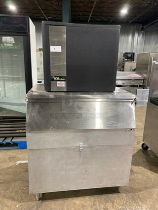 ICE-O-MATIC All Stainless Steel Ice Maker! On Legs! Model ICE 1006HW2 Serial 06041280010772 208-230V/60Hz/1 Phase