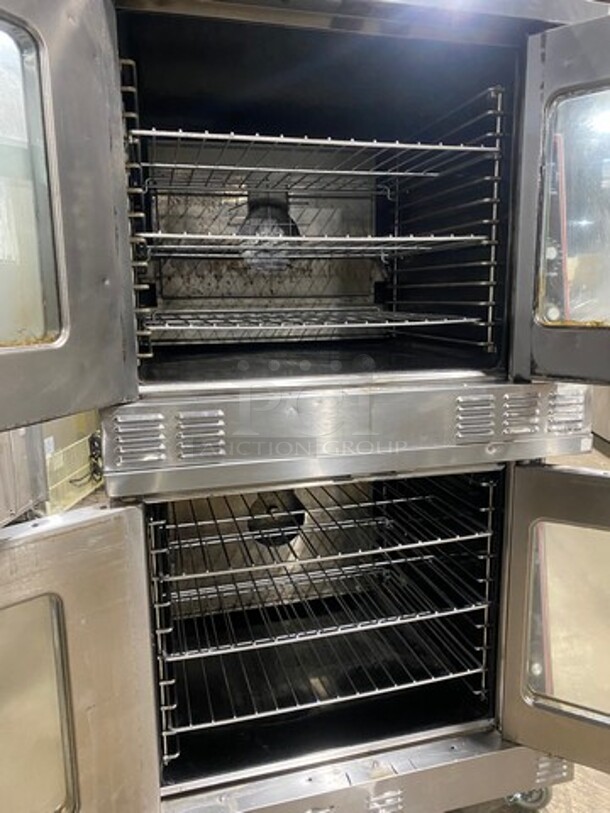 Garland Commercial Gas Powered Double Deck Convection Oven! With View Through Doors! Metal Oven Racks! All Stainless Steel! On Casters! 2x Your Bid Makes One Unit! - Image 5 of 10