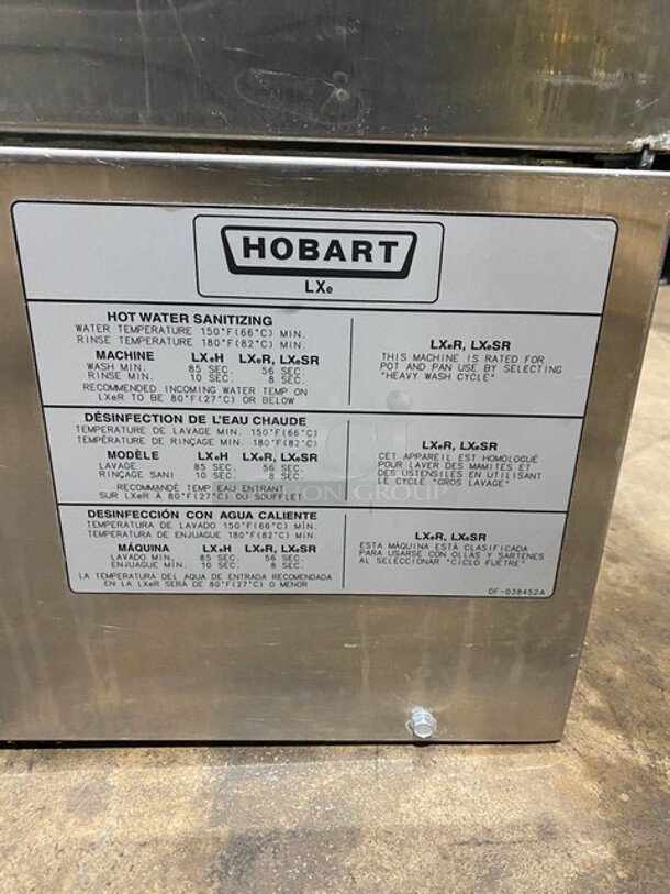 Sweet! LATE MODEL Hobart Commercial Under The Counter Dishwasher! With Dish Rack! All Stainless Steel! Model LXER Serial 231186908! 120/208-240V 1Phase! - Image 7 of 11