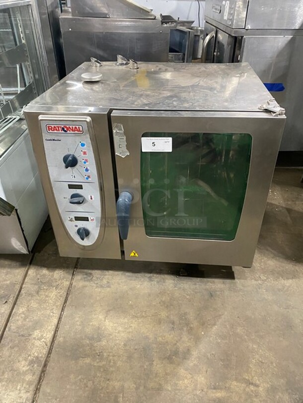 Rational Commercial Natural Gas Powered Rational Combi Oven! Self-Cooking Center! With View Through Door! All Stainless Steel!