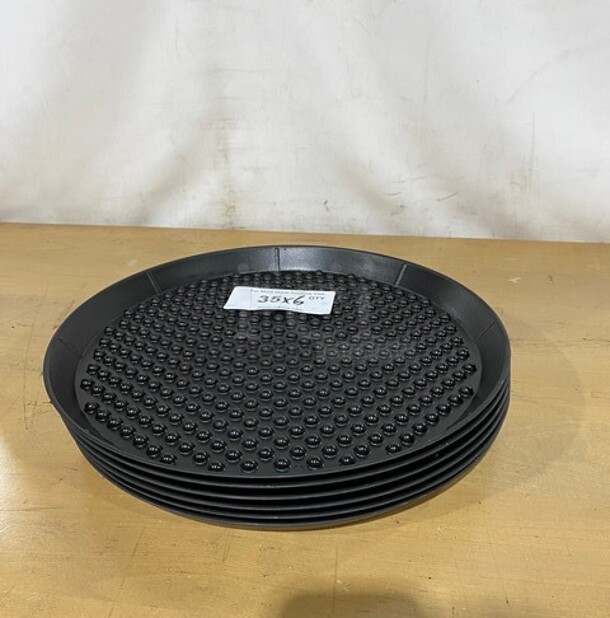 Hs Charcoal Poly Pizza Pleezer Tray! MODEL HS1036 6x Your Bid!  - Image 2 of 7