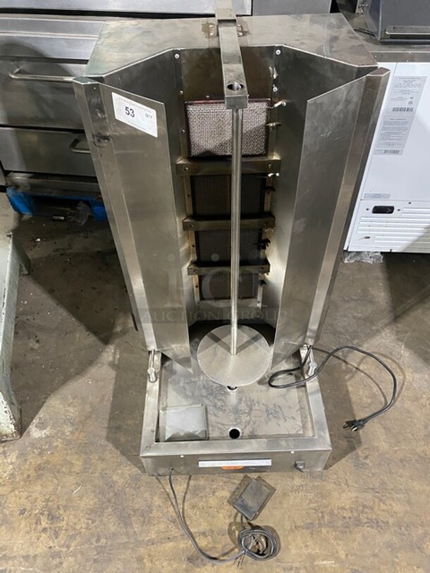 Spinning Grillers Commercial Countertop Natural Gas Powered Gyro Machine! All Stainless Steel! Model: SG4 SN: 6653G935G4! - Image 2 of 10