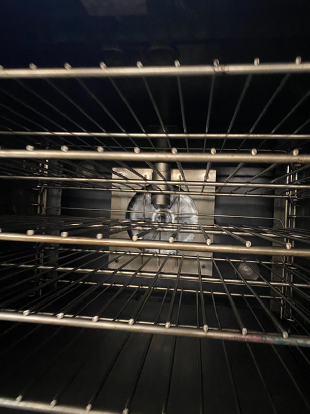 Vulcan Commercial Double Deck Natural Gas Powered Convection Oven! With View Through Doors! Metal Oven Racks! All Stainless Steel! On Legs! 2x Your Bid Makes One Unit! Model: SG22T SN: 481110235115V 60HZ 1 Phase - Image 6 of 9