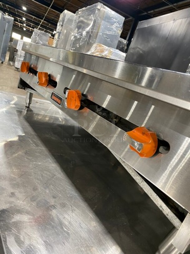 WOW! LATE MODEL! Sierra Commercial Countertop Natural Gas Powered Flat Top Griddle! With Back And Side Splashes! All Stainless Steel! On Small Legs! - Image 6 of 8