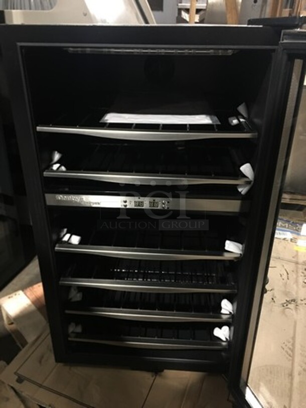 NEW! OUT OF THE BOX! SCRATCH-N-DENT! Danby Single Door Wine Bottle Cooler/Chiller! With View Through Door! With Racks! 38 Wine Bottle Capacity! Model: DWC040A3BSSD 115V - Image 8 of 10