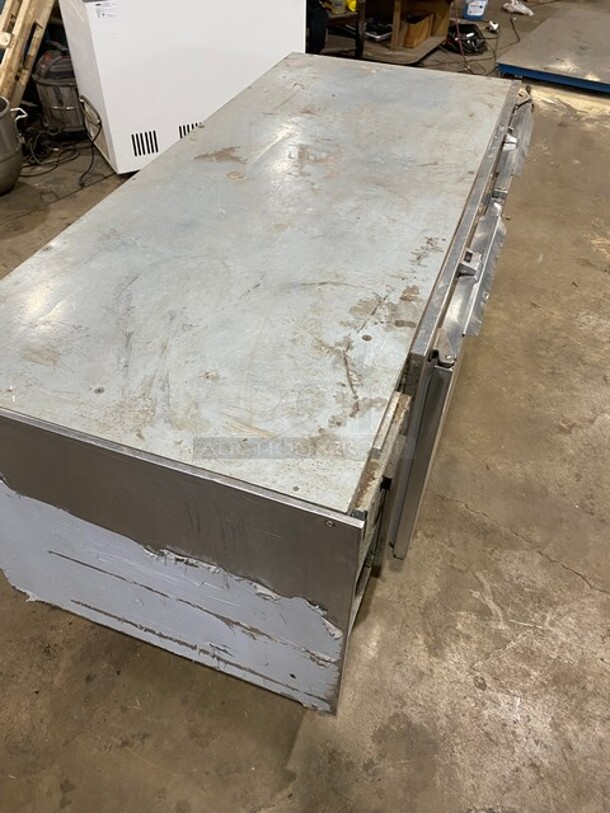 Traulsen 2 Door Heavy Duty Lowboy/Worktop Cooler! Model TUC72HT Serial T92522C15! 115V 1 Phase! On Legs!  - Image 9 of 9