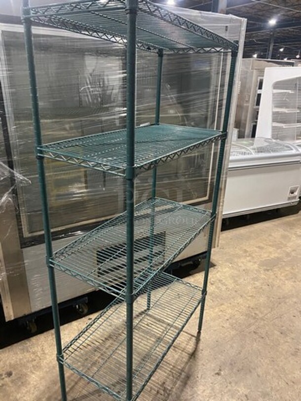 Metro 4 Tier Shelf! On Legs! BUYER MUST DISMANTLE! PCI CANNOT DISMANTLE FOR SHIPPING! PLEASE CONSIDER FREIGHT CHARGES! - Image 3 of 7