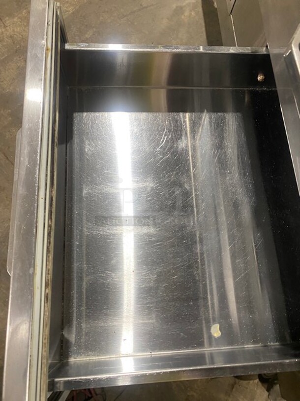 Leader Stainless Steel 2 Drawer Chef Base! On Commercial Casters! 115V 1PH - Image 6 of 7
