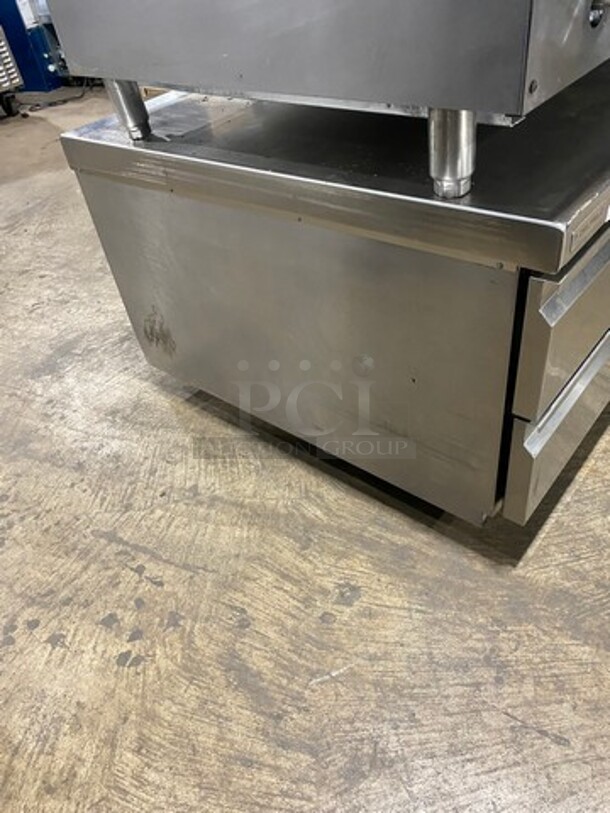 Delfield Commercial Refrigerated 2 Drawer Chef Base! All Stainless Steel! On Casters! - Image 2 of 7