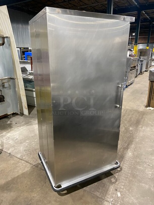 FAB! FWE Commercial Refrigerated Single Door Holding Cabinet! Solid Stainless Steel! On Casters! Model: R30U SN: 9125700 115V 60HZ 1 Phase - Image 4 of 6