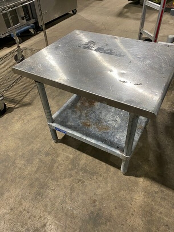 L & J Solid Stainless Steel Work Top/ Prep Table! With Storage Space Underneath! On Legs! - Image 4 of 7
