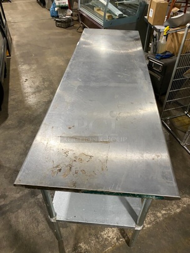 L & J Solid Stainless Steel Work Top/ Prep Table! With Storage Space Underneath! On Legs! - Image 5 of 7