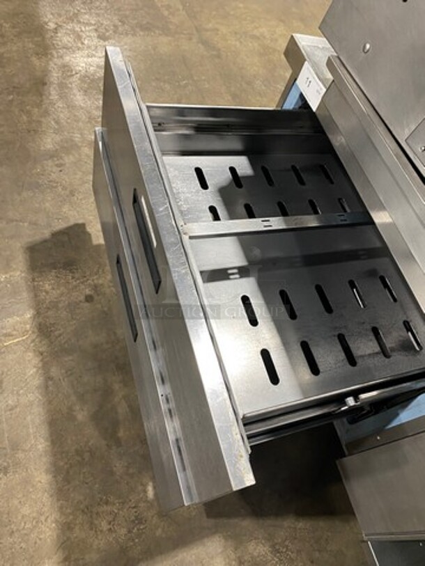 Delfield Manitowoc Commercial Refrigerated 2 Drawer Chef Base! All Stainless Steel! On Casters! - Image 5 of 8