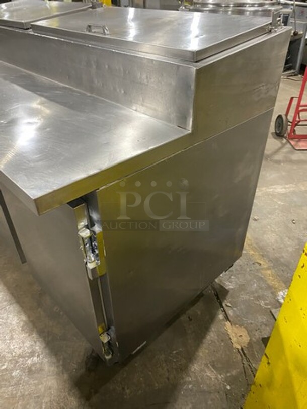 Leader Commercial Refrigerated Pizza Prep Table! With 3 Door Storage Space Underneath! All Stainless Steel! Model: ESPT72SC SN: NP08C2296 115V 60HZ 1 Phase - Image 2 of 10