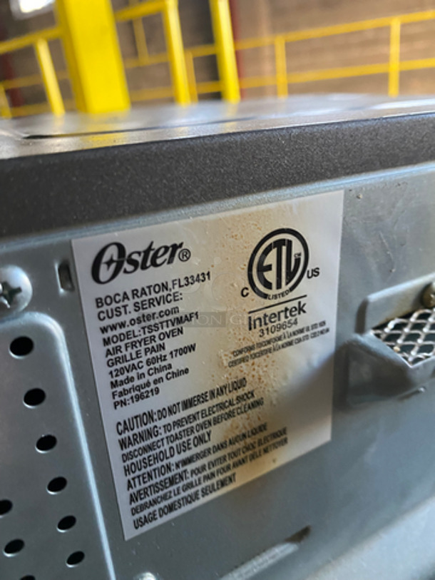 Oster Countertop Air Fryer Oven/ Grill Pan! With View Through Door! With Metal Rack! Model: TSSTTVMAF1 120V 60HZ - Image 5 of 8