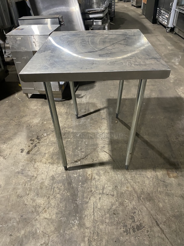 Nice! Regency All Stainless Steel Open Base Prep Table! On Legs!  - Image 1 of 4