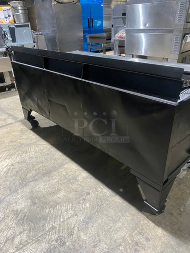 NICE! Bakers Pride Commercial Gas Powered Char Broiler Grill! With Back Splash! All Stainless Steel! On Casters! - Image 3 of 10