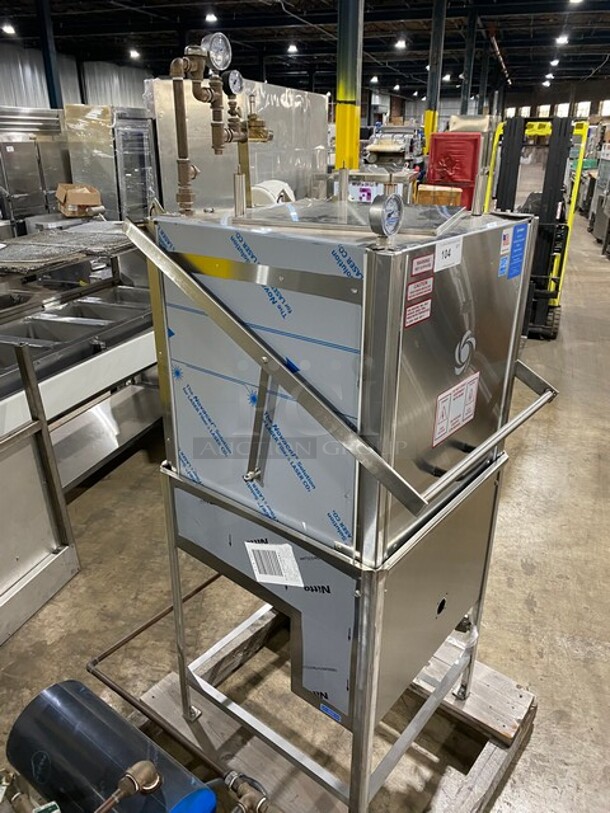 NEW! Out Of The Box! Insinger ENERGY STAR Stainless Steel Commercial Straight Pass-Through Dishwasher w/ Tank! MODEL 50-20N2 440V 3Ph - Image 2 of 8