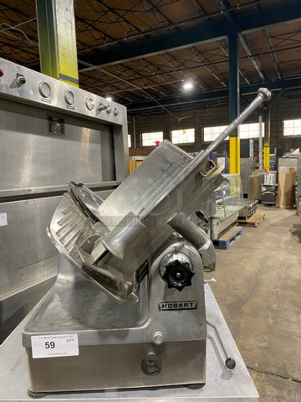 Hobart Commercial Countertop Meat/Deli Slicer! All Stainless Steel! Model: 1712E SN: 56902154 115V 60HZ 1 Phase - Image 1 of 10