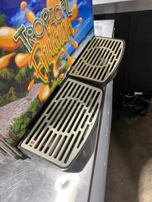 Commercial Countertop 2 Flavor Slushie/ Frozen Beverage Dispenser! Stainless Steel Body!  - Image 7 of 9