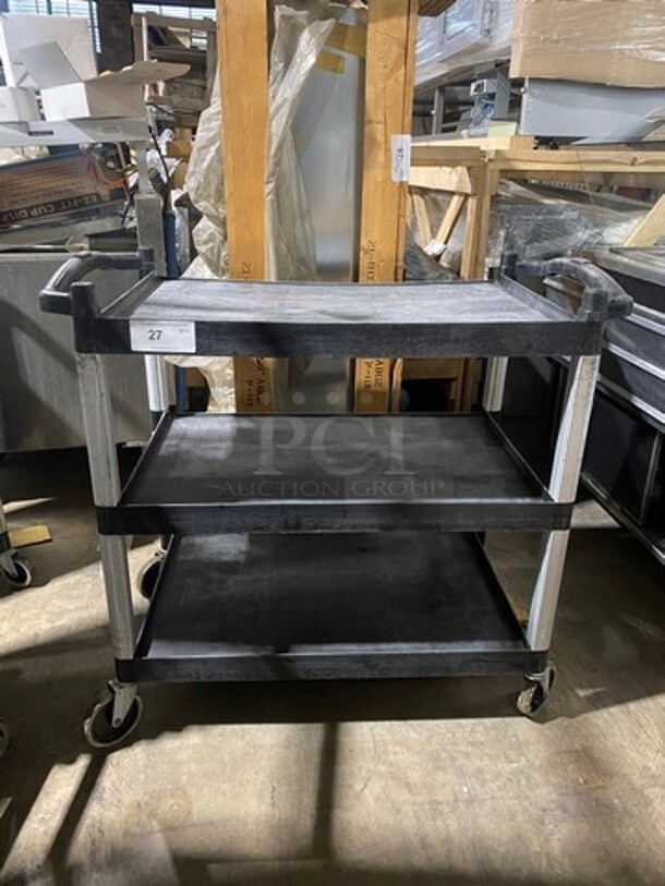 Cambro Commercial 3 Tier Poly Utility Cart! On Casters! - Image 1 of 8