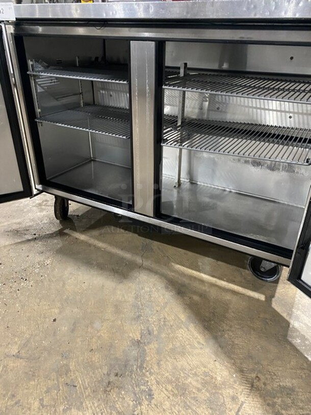 True Commercial 2 Door Lowboy/Worktop Cooler! All Stainless Steel! With Poly Coated Racks! On Casters! 115V 1 Phase! Model: TUC-48! - Image 5 of 8