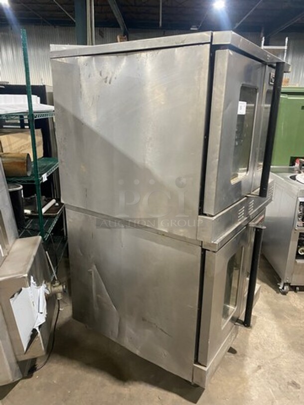 Garland Commercial Gas Powered Double Deck Convection Oven! With View Through Doors! Metal Oven Racks! All Stainless Steel! On Casters! 2x Your Bid Makes One Unit! - Image 2 of 9