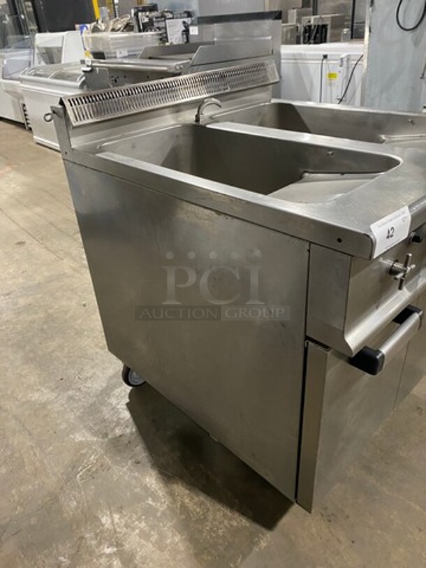 2012 Axis Commercial Natural Gas Powered 2 Bay Pasta Cooker! All Stainless Steel! On Casters! Model: AXDPG SN: GMF059 - Image 3 of 10