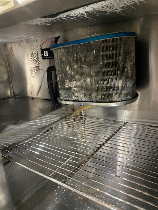 NICE! Leader Commercial Refrigerated 2 Door Lowboy/Worktop Cooler! All stainless Steel! With Metal Rack! On Casters! 115V 1 Phase! Model: LB48 S/C SN: PY08M0308! - Image 6 of 8