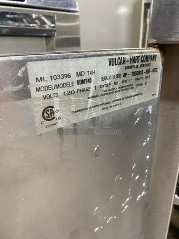 Nice!  Vulcan Direct Steam Tilting 40 Gallon Kettle. Model# VDMT40. 120 Volt. 36X33X42 - Image 7 of 9