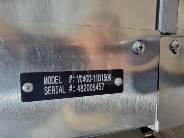 BRAND NEW! OUT OF THE BOX! LATE MODEL! 2022 Vulcan Commercial Natural Gas Powered Double Deck Convection Oven! With View Through Doors! Metal Oven Racks! All Stainless Steel! On Legs! 2x Your Bid Makes One Unit! Model: VC4GD11D150K SN: 482005457 - Image 5 of 5