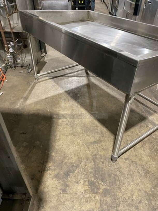 Commercial Ice Cooled Cold Pan! With Drain! All Stainless Steel! On Legs! - Image 4 of 7