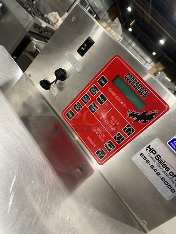 CookShack Commercial Single Door Electric Powered Smoker! All Stainless Steel! On Casters! - Image 7 of 8