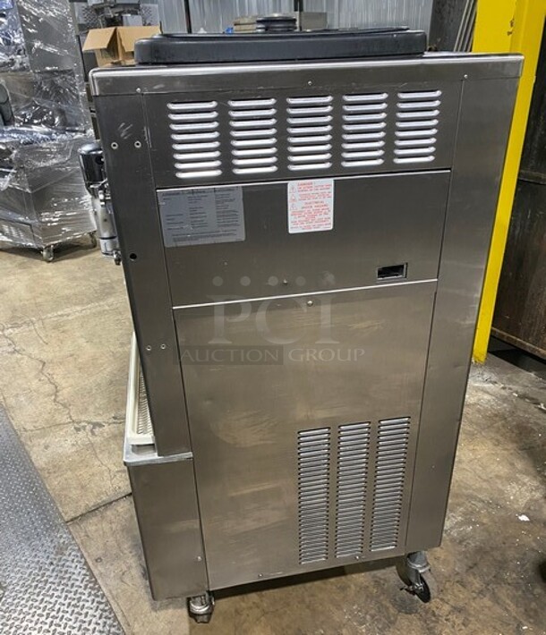 Taylor Commercial 2 Flavor Frosty/ Slushie Making Machine! With Milkshake Mixing Attachment! All Stainless Steel! On Casters! Model: 34227 SN: K4012295 208/230V 60HZ 1 Phase - Image 4 of 11