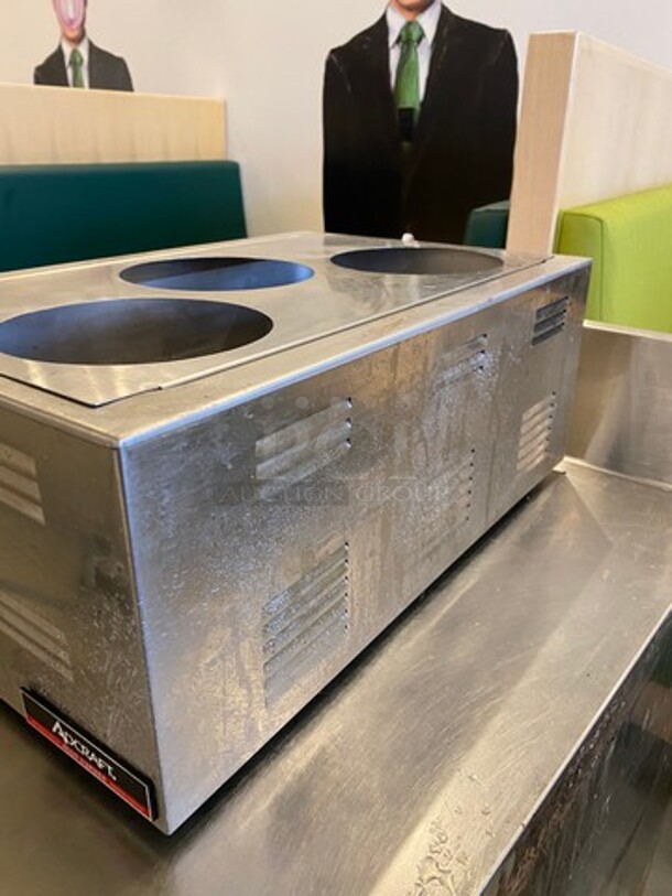 LATE MODEL! 2021 Adcraft Commercial Countertop Single Well Food Warmer! All Stainless Steel! WORKING WHEN REMOVED! Model: FW1200W 120V - Image 2 of 9