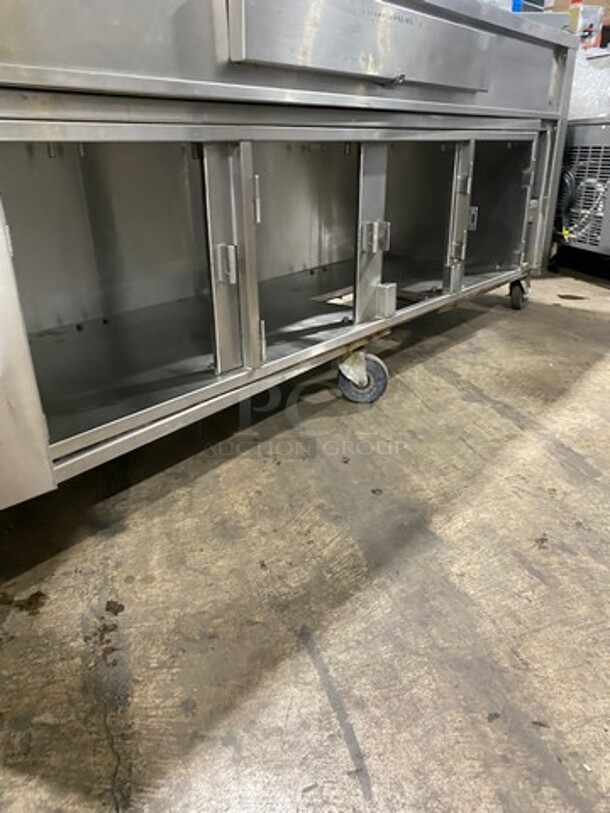 Carter Hoffmann Commercial Electric Powered Steam Table! With Sneeze Guard! With Storage Space Underneath! All Stainless Steel! On Casters! - Image 7 of 10