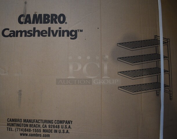 BRAND NEW IN BOX! Cambro Camshelving 4 Tier Shelving Unit