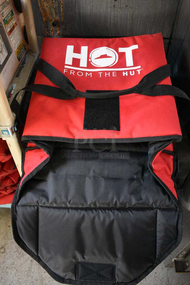 5 Red Insulated Pizza Delivery Bags. 16x16x6. 5 Times Your Bid!